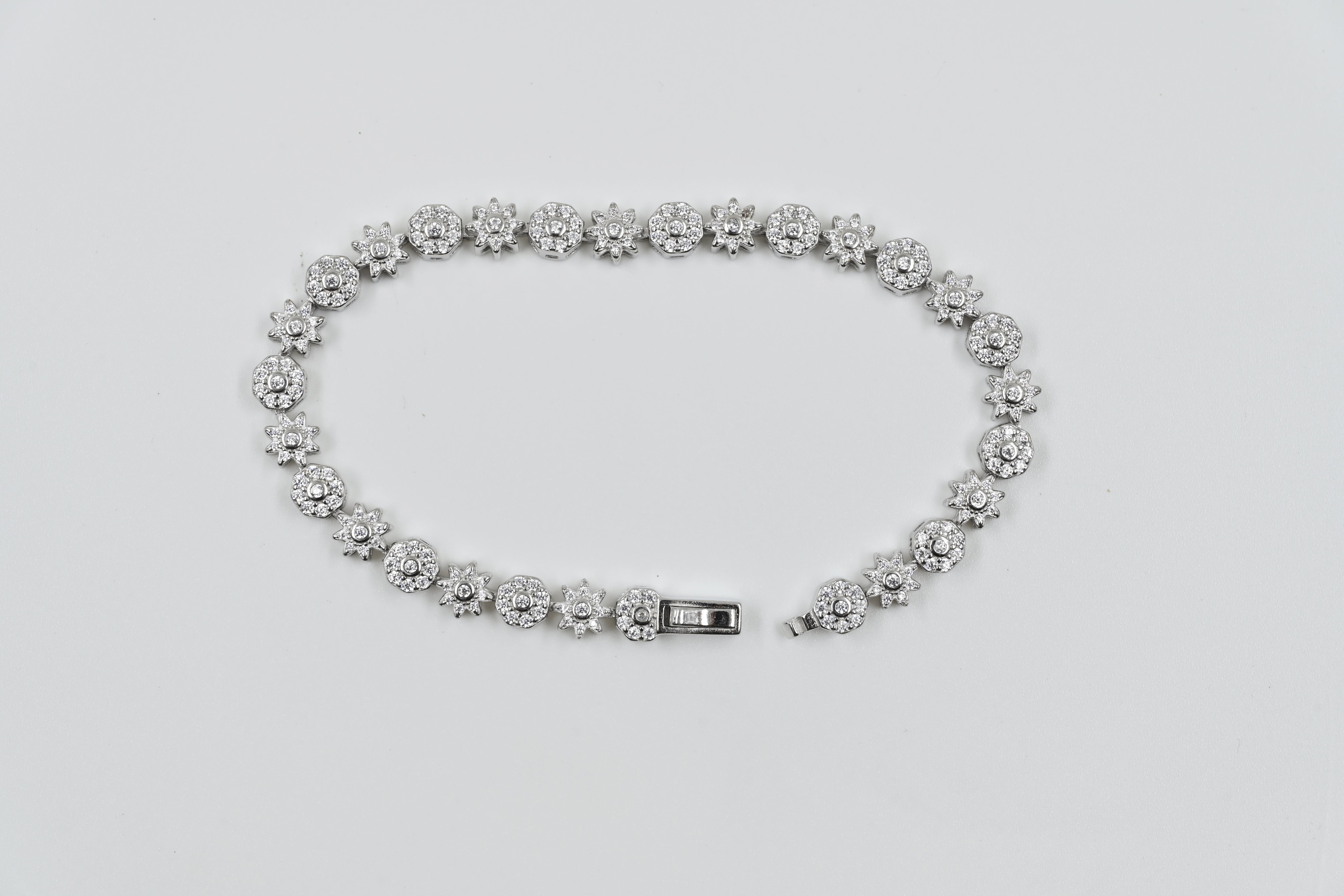 Aurora Emerald Grace Tennis Bracelet