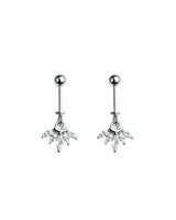 Crystal Drop Helix Earrings