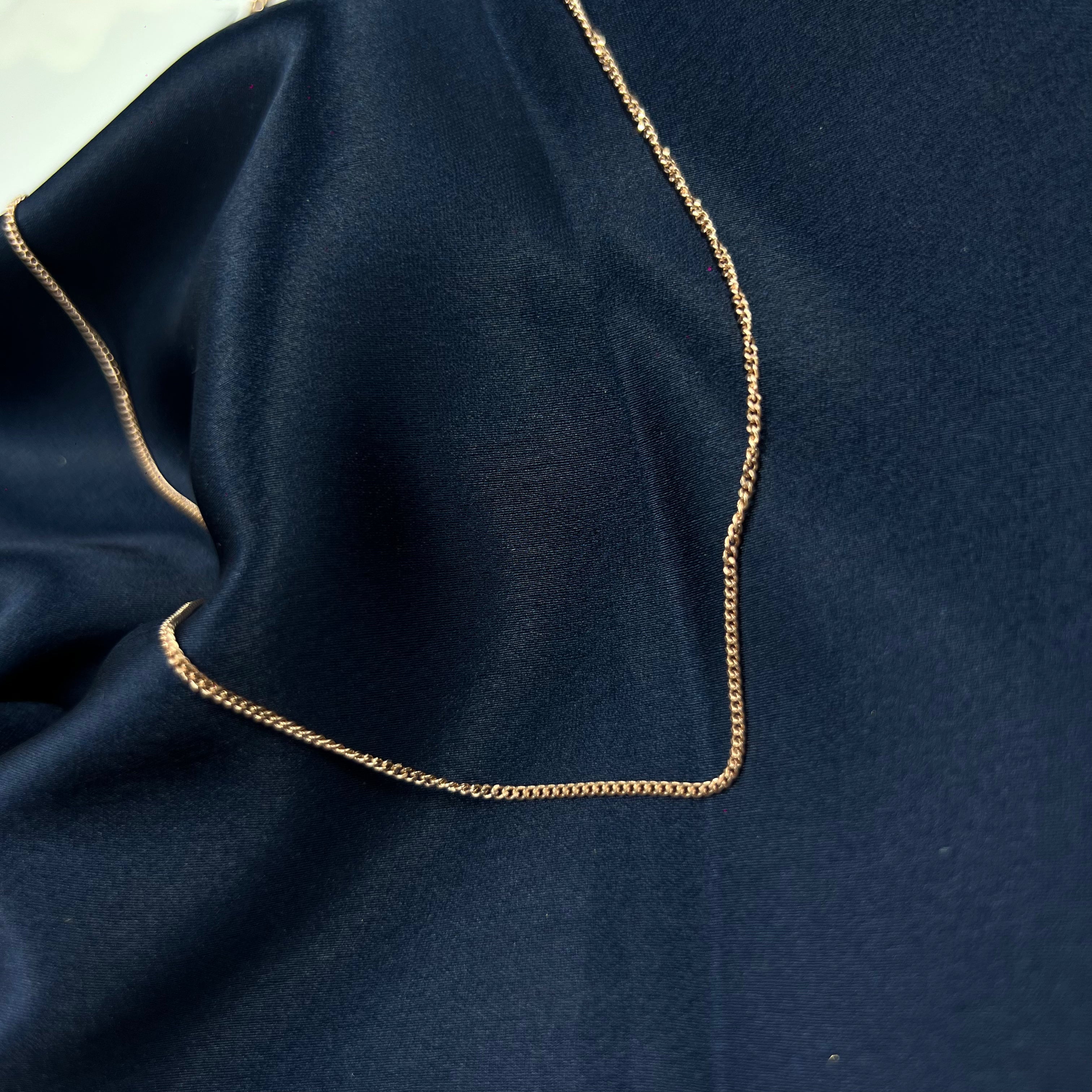 925 rosegold silver chain