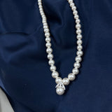 925 silver graceful pearl chain