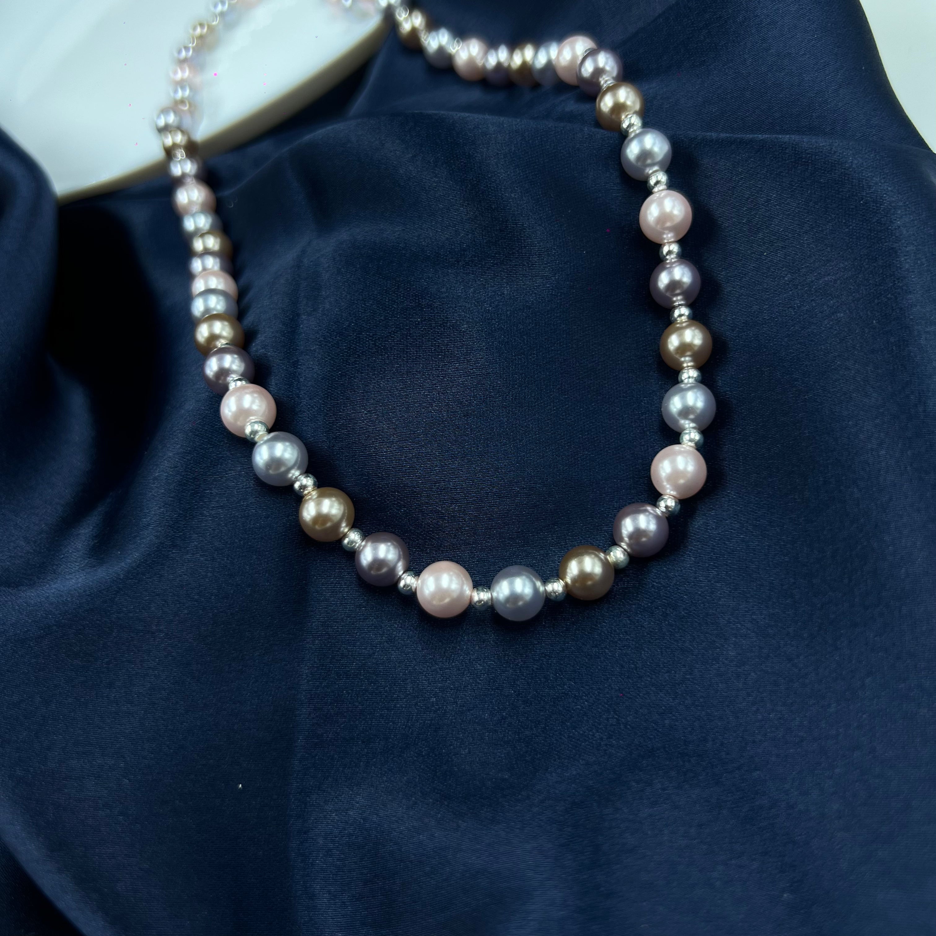 925 silver pearl necklace
