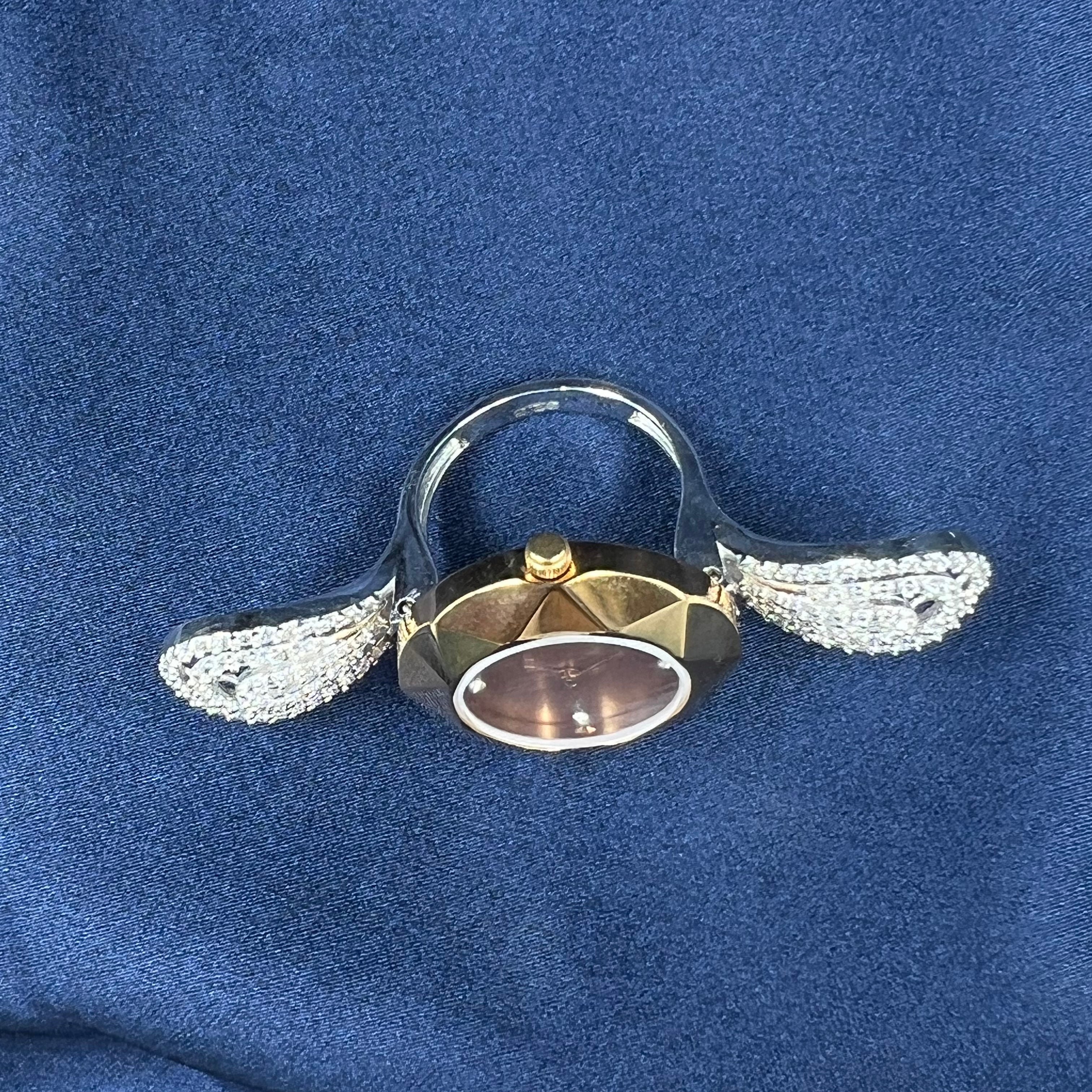 925 silver ring watch for women