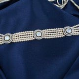 Aaradhya Polki Pearl Silver neckless