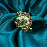 Aarika Gold Polish Silver Ring