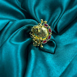 Aarika Gold Polish Ring in silver	