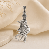 Krishna Silver Pendant
