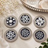 Pure Silver Mother of Pearl Coaster (Round)