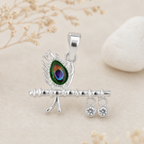Morpankh Bansuri Charm Pendant