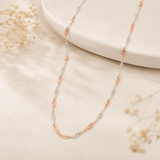 Rose & Silver Twist Chain