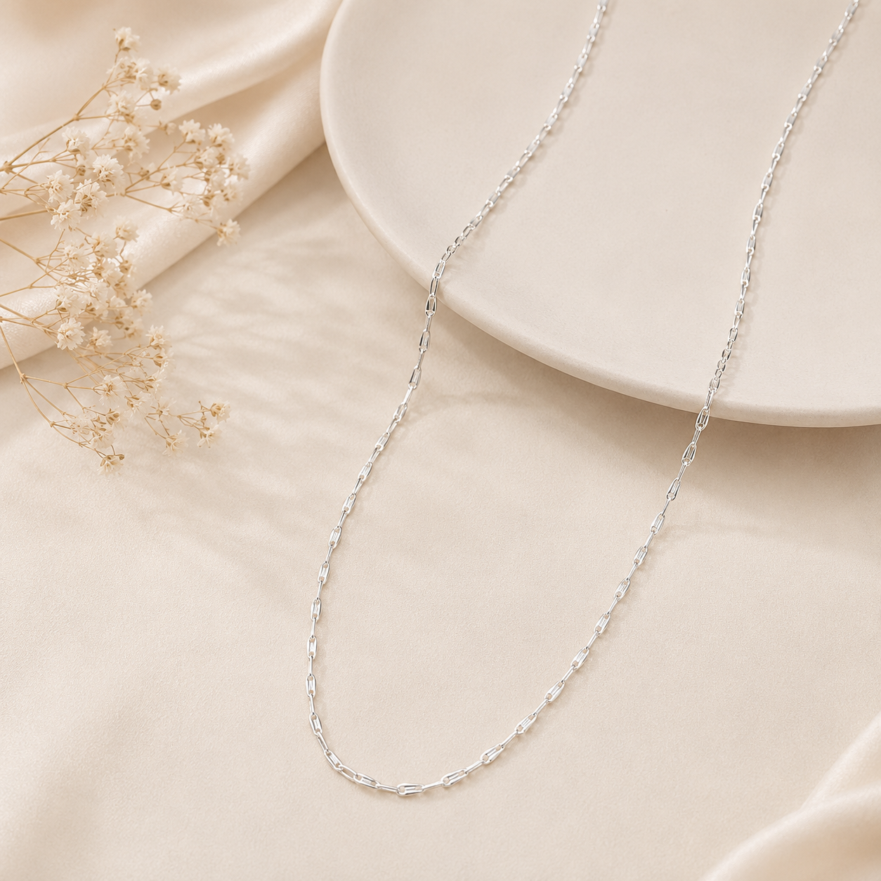 Elara Link Silver Chain