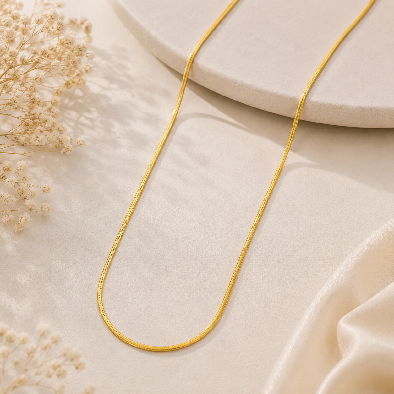 Aurielle Pure Silver Gold Plated Chain
