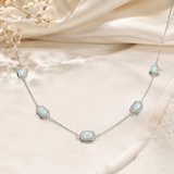 Larimar Azure Guardian Pendant Necklace