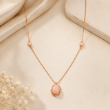 Pink Conch Oval Pendant