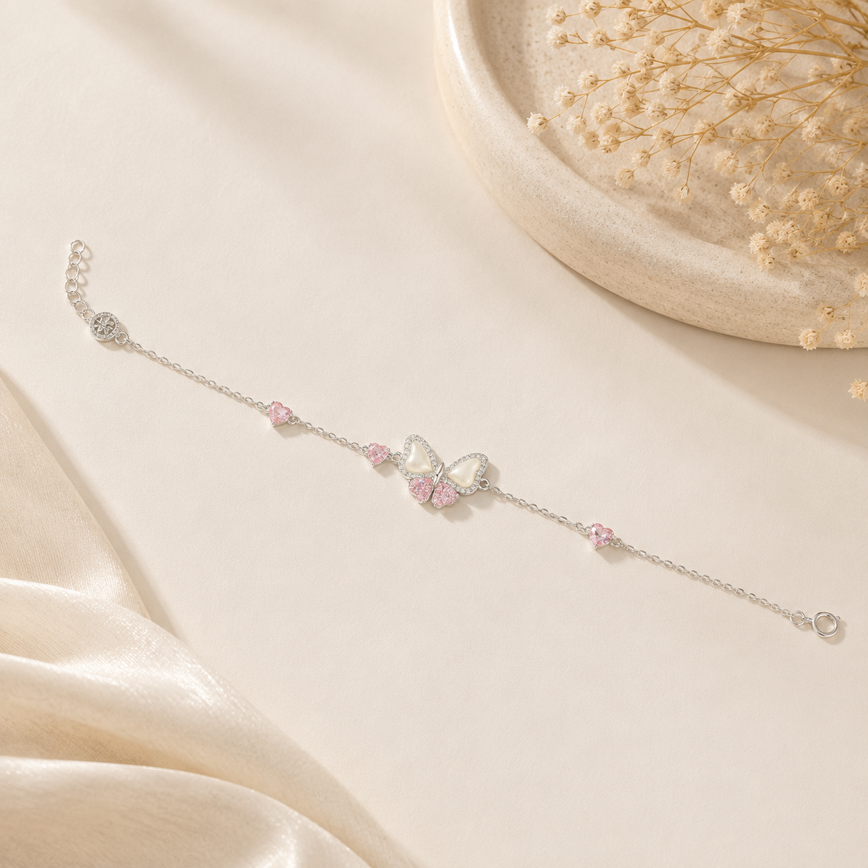 Blush Butterfly Bracelet