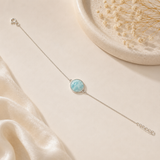 Larimar Hamsa Bracelet