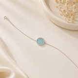 Larimar Hamsa Bracelet