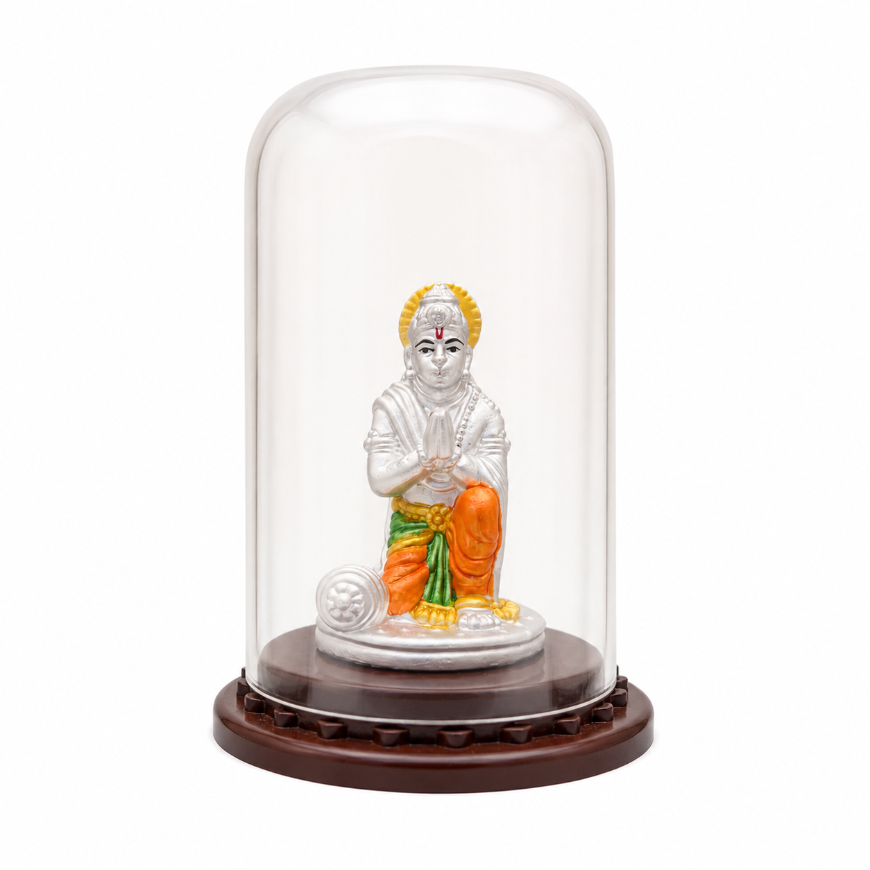 Pranam Hanuman Glass Covered Idol