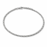 Silver Wave Anklet