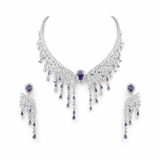 Rhea Purple Aura Necklace Set