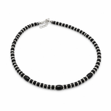 Elira Black Beads Anklet