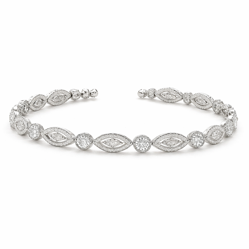 Aurora Crystal Line Tennis Bracelet
