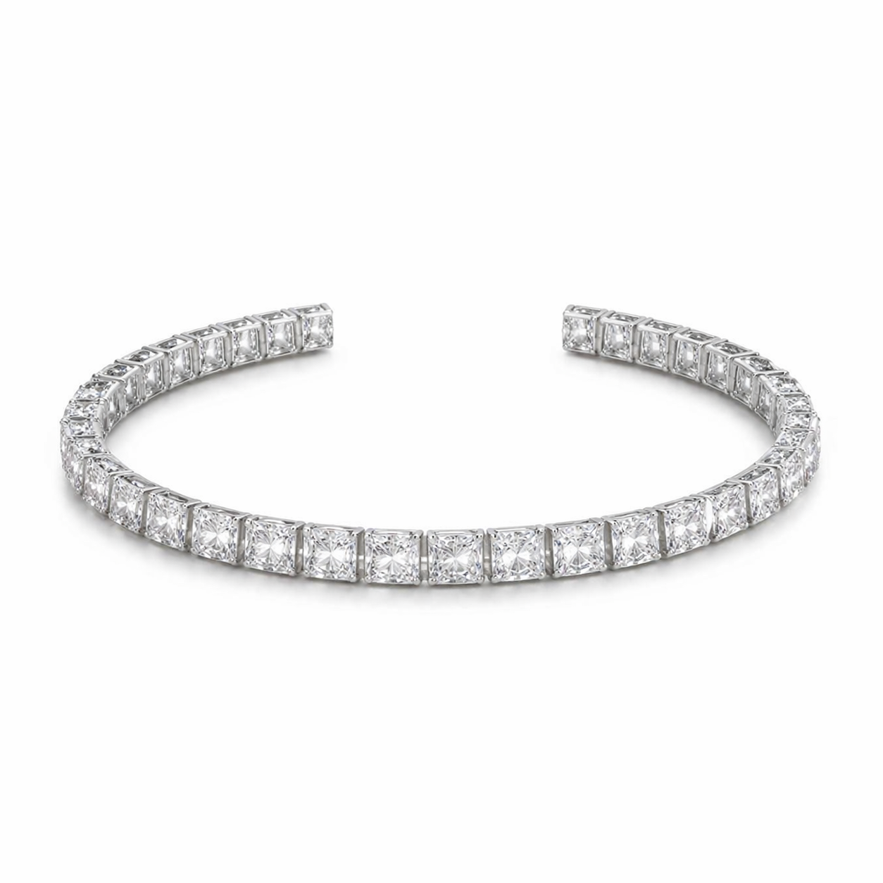 Aurora Snow Gleam Tennis Bracelet