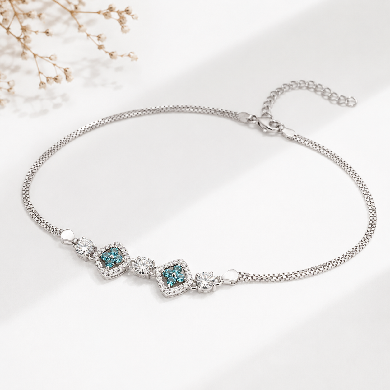 Bluebell Charm Single Anklet
