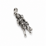 Divine Hanuman Oxidised Silver Pendant