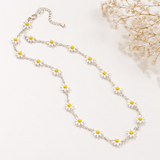 Daisy Bloom Chain Necklace