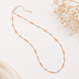 Rose & Silver Twist Chain