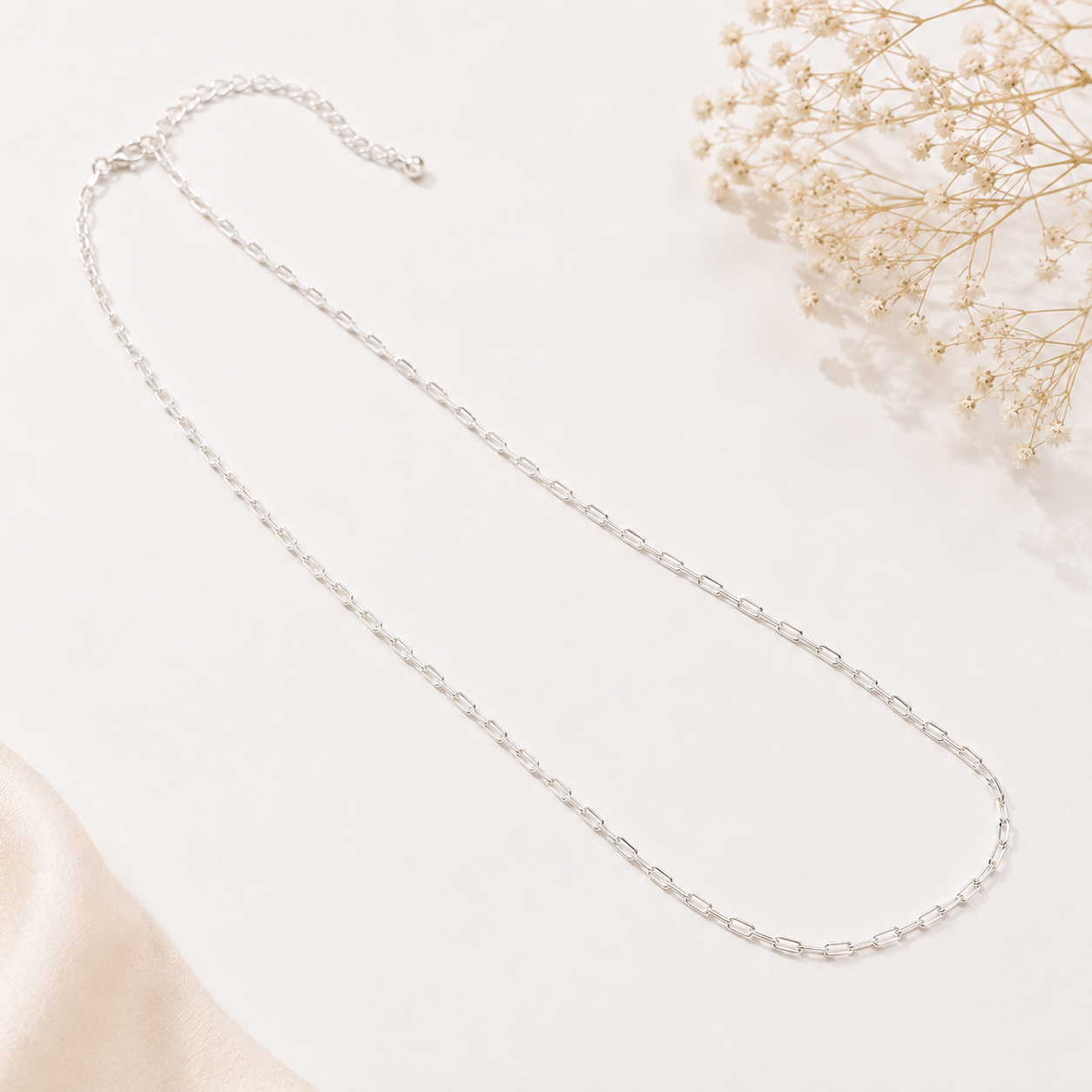 Elara Link Silver Chain