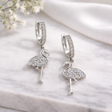 Dancing Swan Drop Earrings