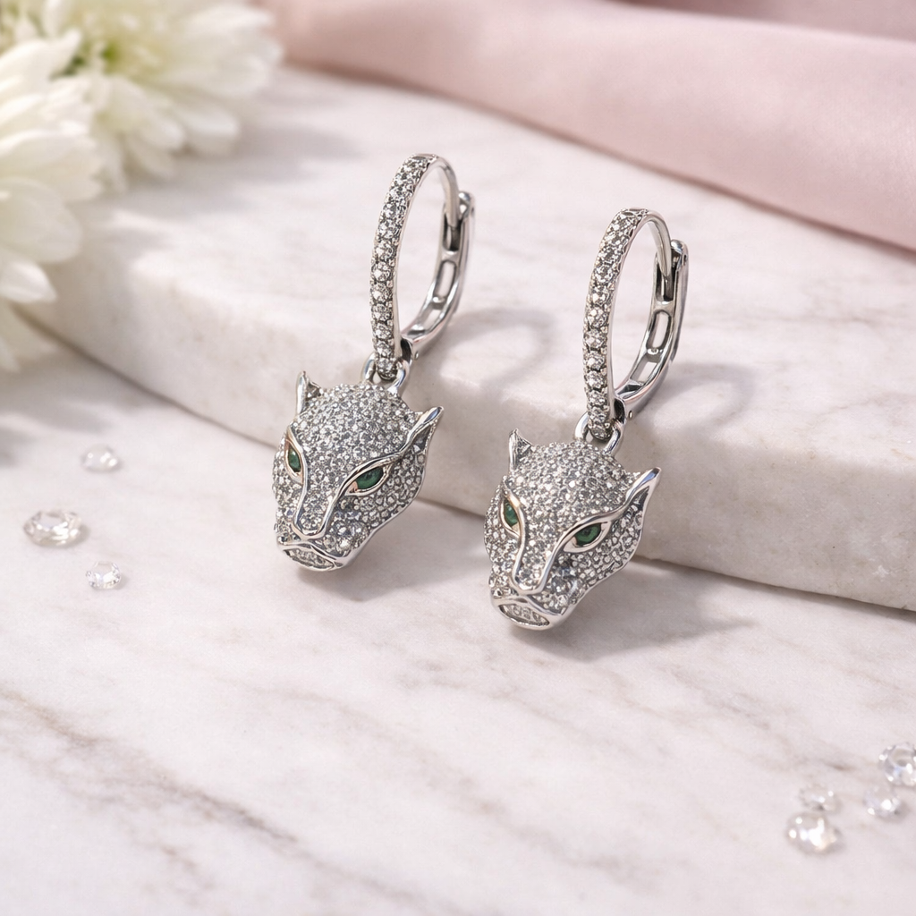 Jaguar Drop Earrings
