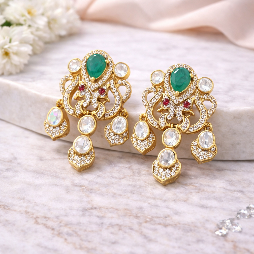 Noorani Polki Earrings