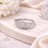 Snowfall Crown Ring