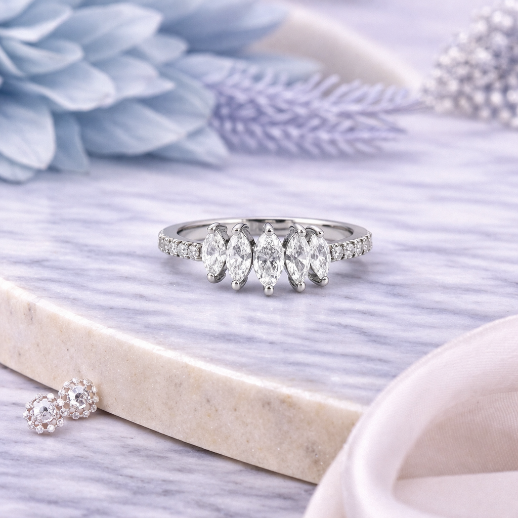 Marquise Row Ring