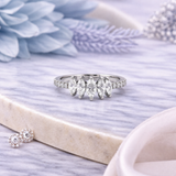 Marquise Row Ring