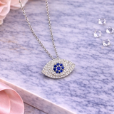 Blue Shield Evil Eye Pendant