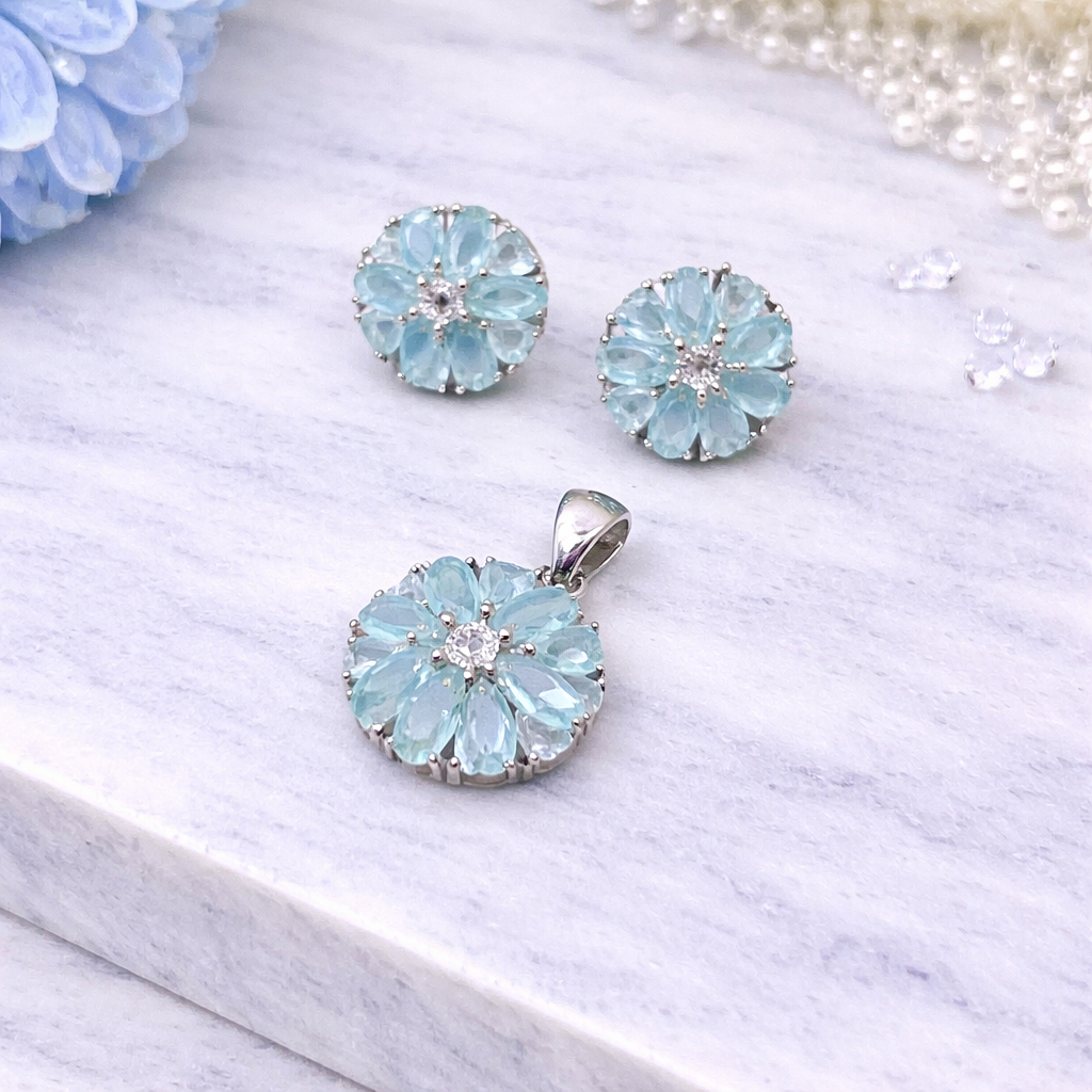 Blush Glow Pendant Set