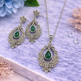 Reeva Marcasite Pendant Set