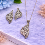 Elina Marcasite Pendant Set