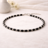 Elira Black Beads Anklet