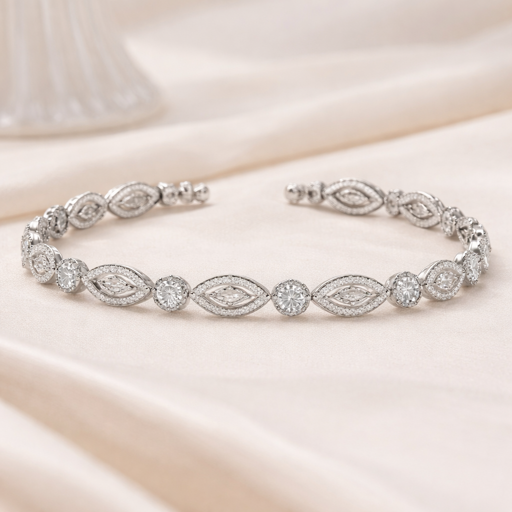 Aurora Crystal Line Tennis Bracelet