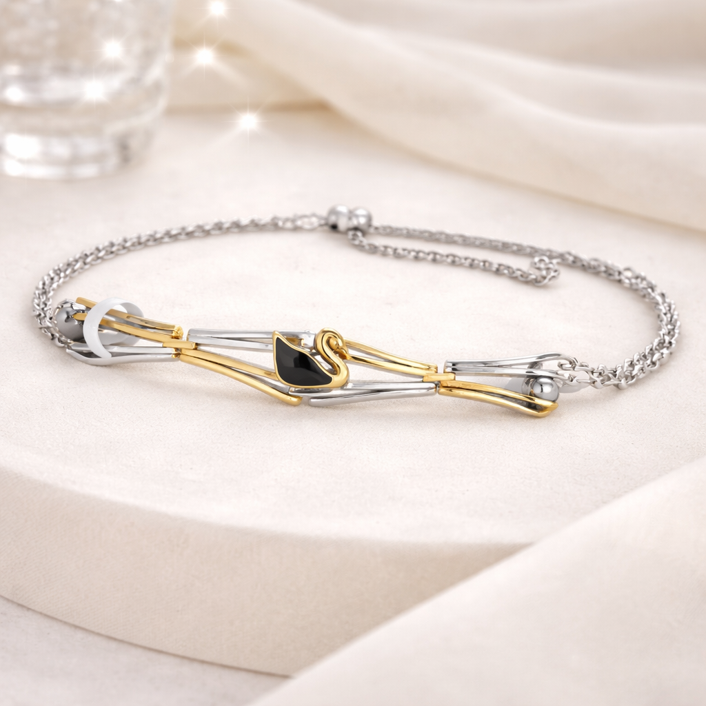 Unity Trio Swan Bracelet