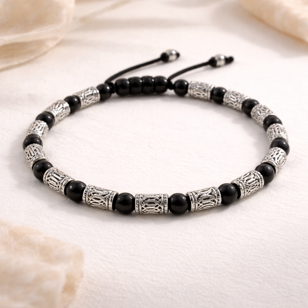 Kira Black Beads Bracelet