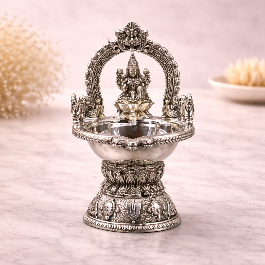Silver Laxmi Deepam