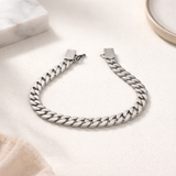 Silver Cuban Link Bracelet