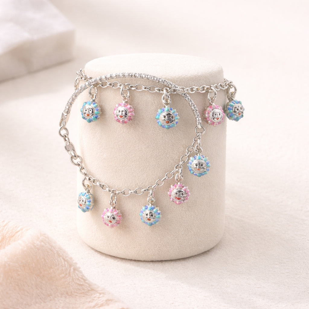 Sunshine Silver Kada for baby 