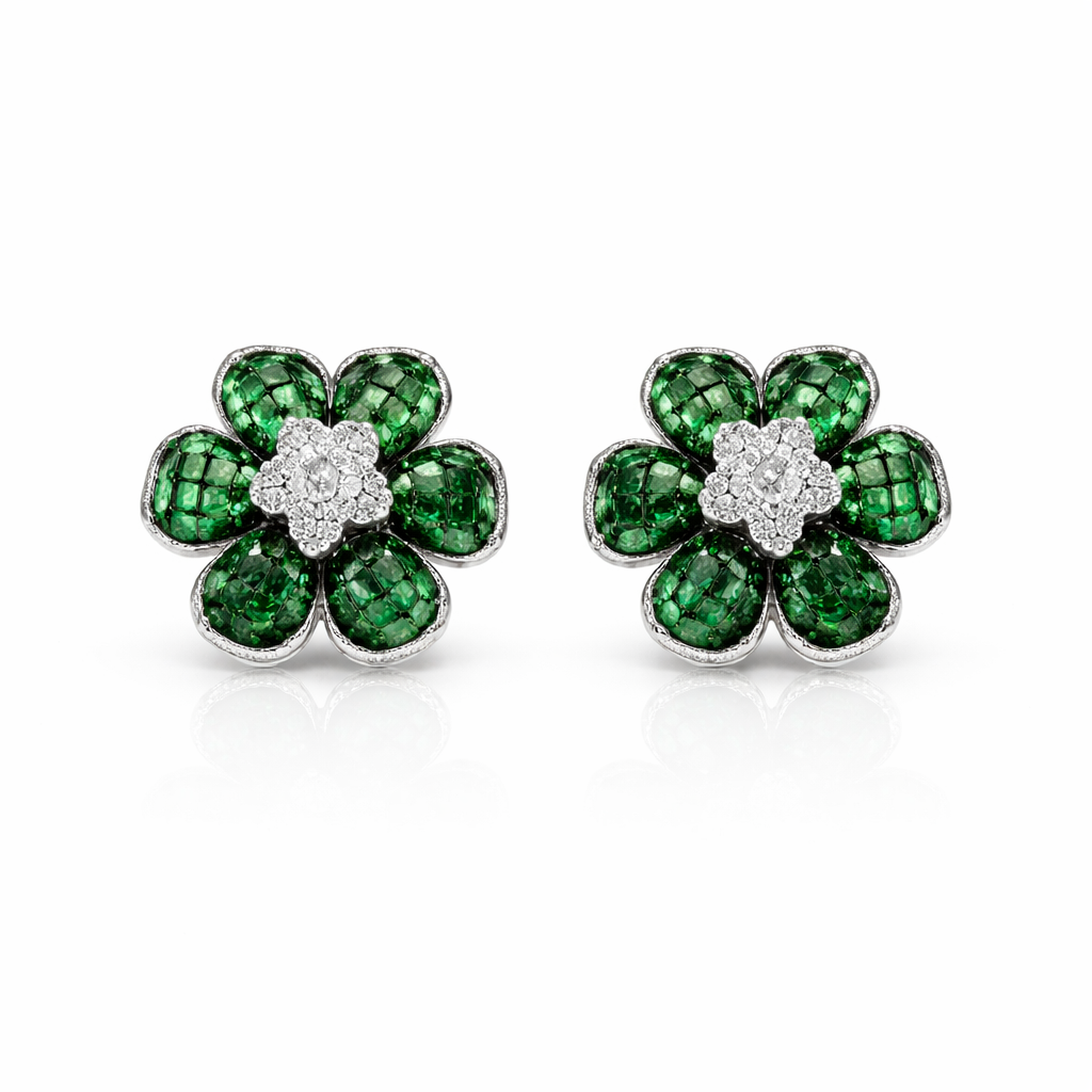 Emerald Bloom Earrings