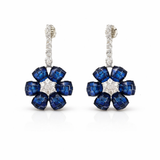 Sapphire hanging dream earrings